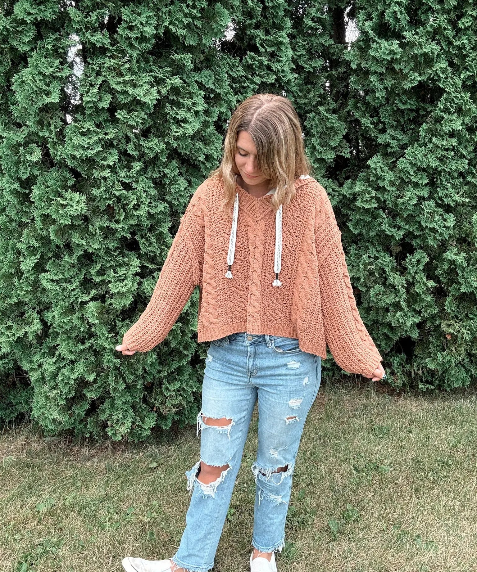 Mustard Boho Hoodie Zenana