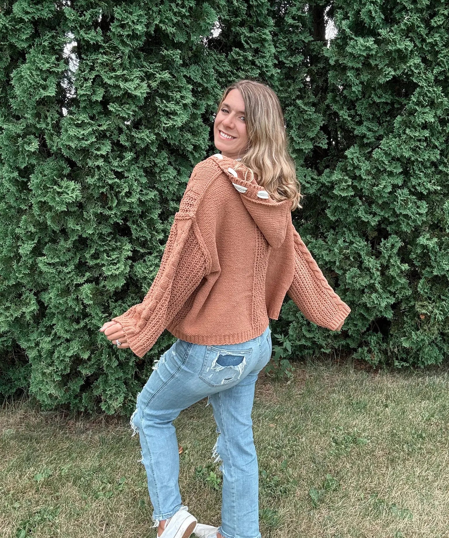 Mustard Boho Hoodie Zenana