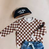 Checkered Knit Toddler Sweater Rivi & Kin