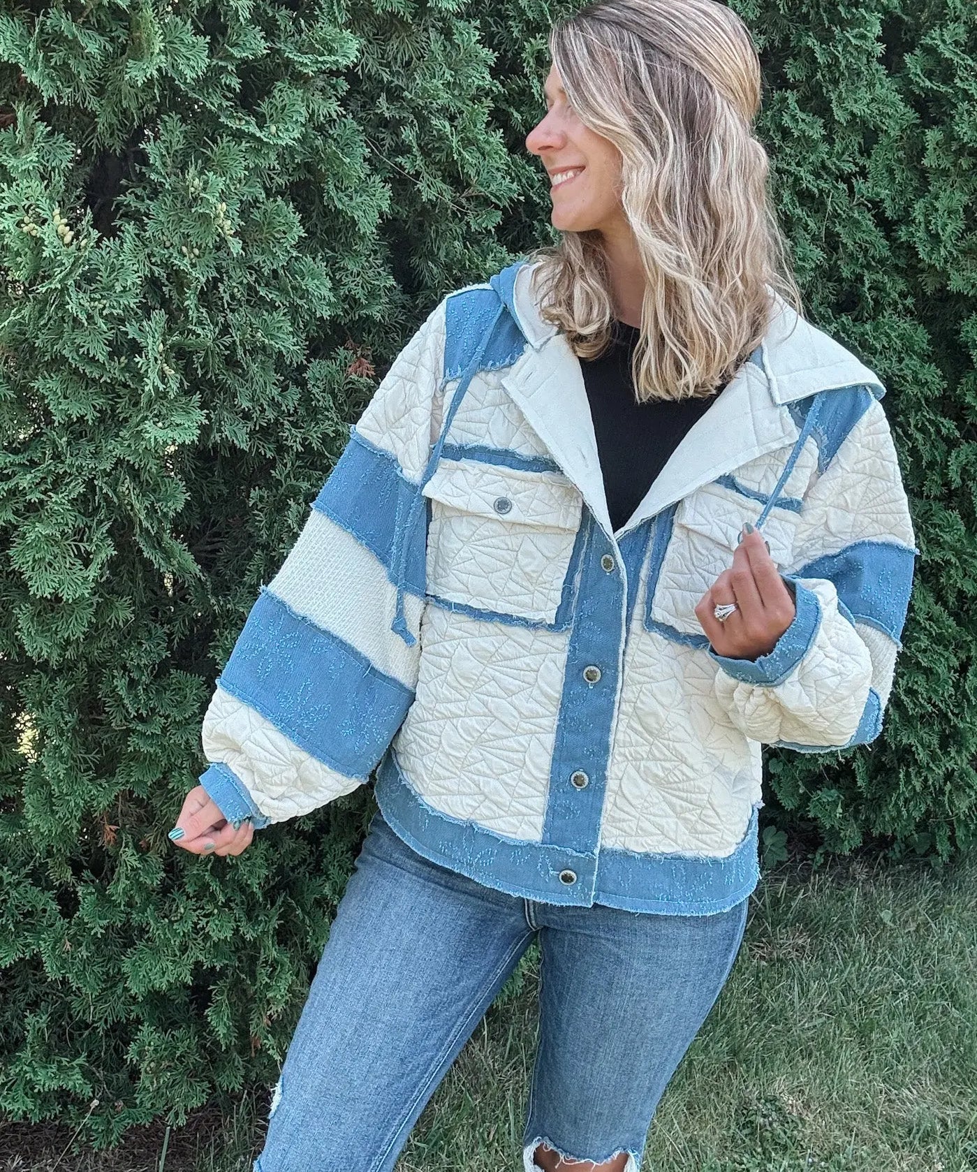 Vintage Oversized Quilted Jacket POL