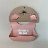 Diner is On Me Silicone Bib Raising Brave