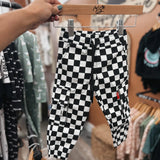 Checkered Toddler Cargo Pants
