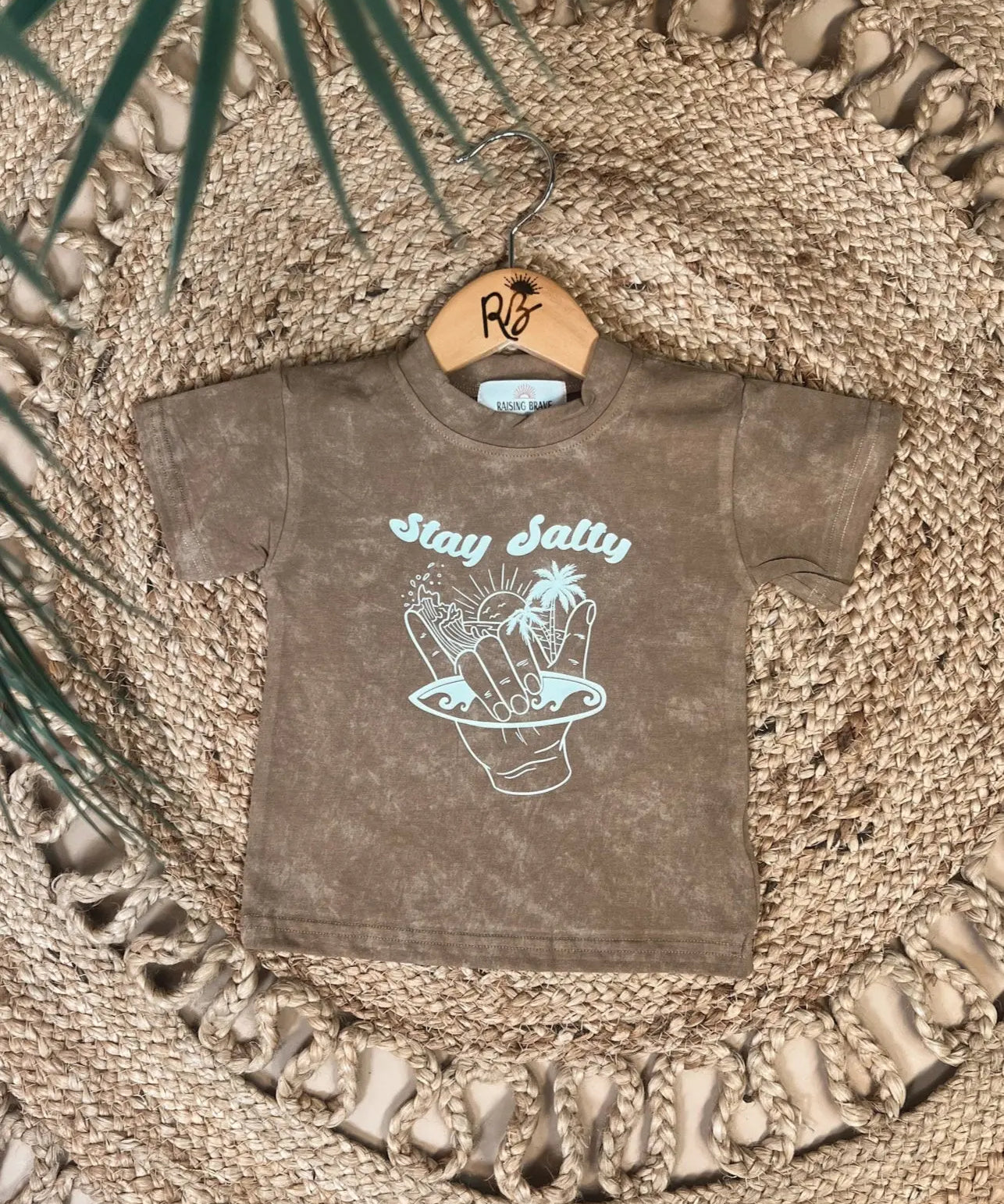 Stay Salty Vintage Wash Tee Raising Brave