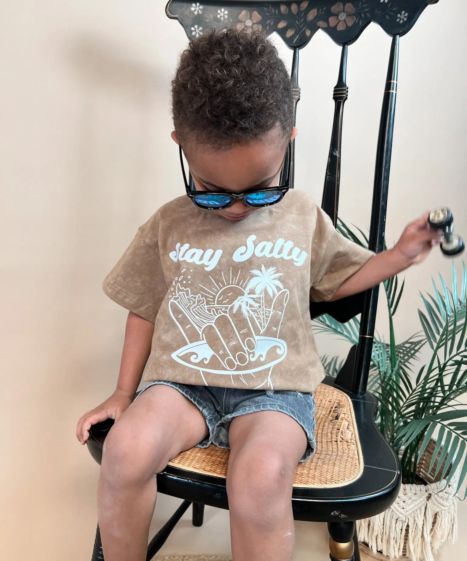 Stay Salty Vintage Wash Tee Raising Brave