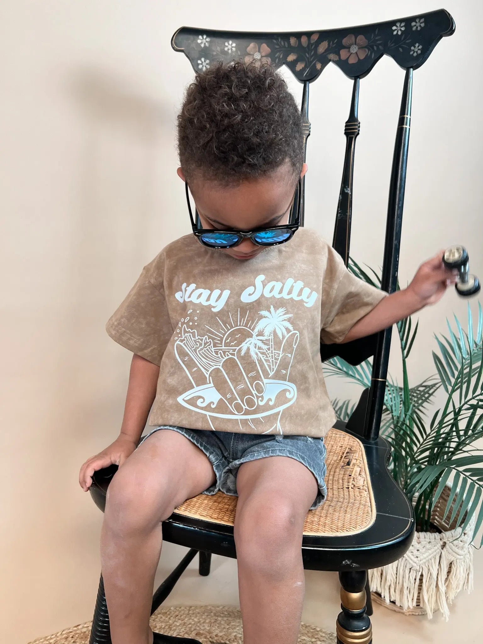 Stay Salty Vintage Wash Tee Raising Brave