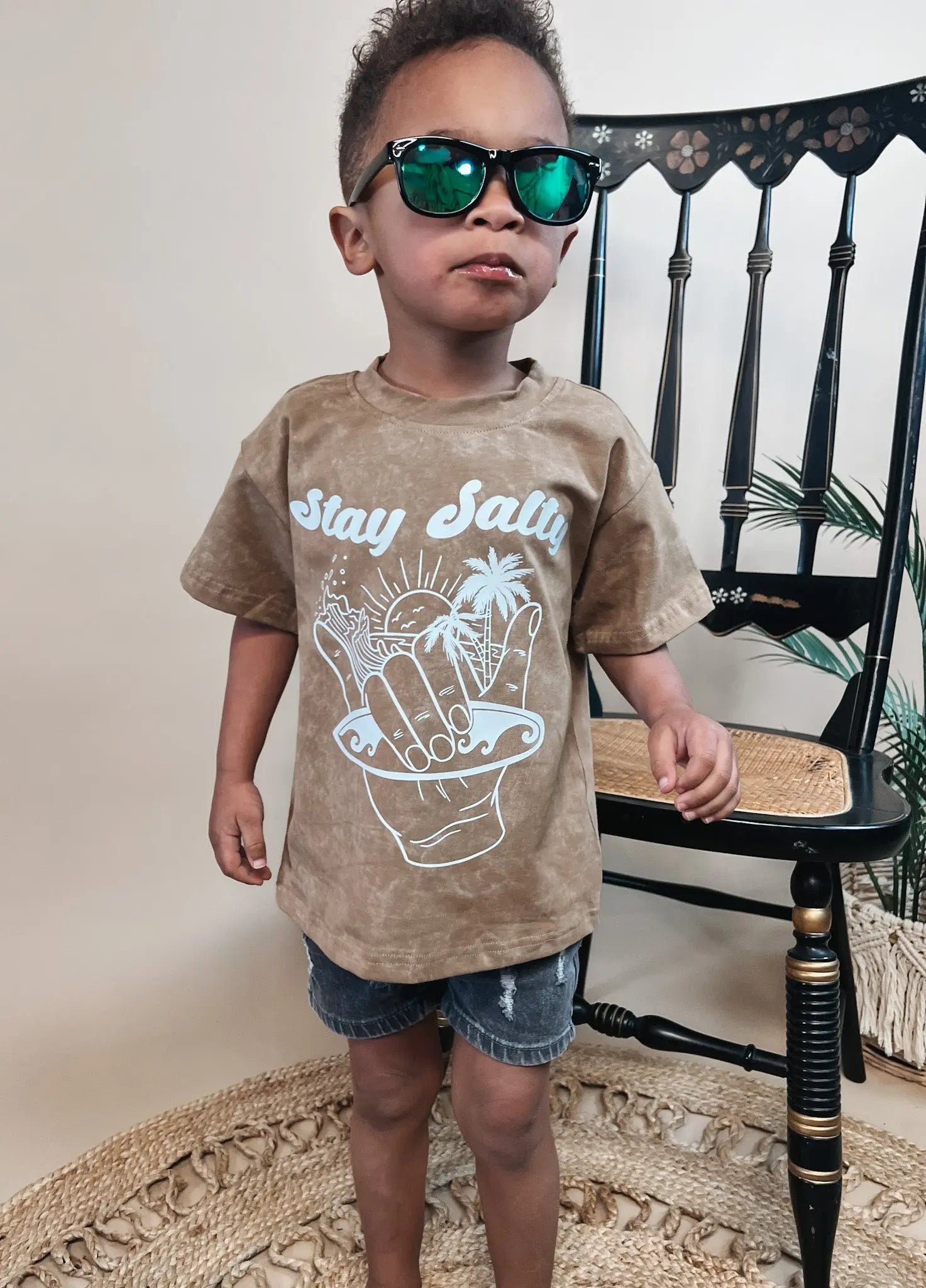 Stay Salty Vintage Wash Tee Raising Brave