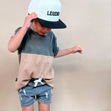 Echo Colorblock Tee Olive and Scout