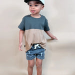 Jay Distressed Shorts Olive and Scout
