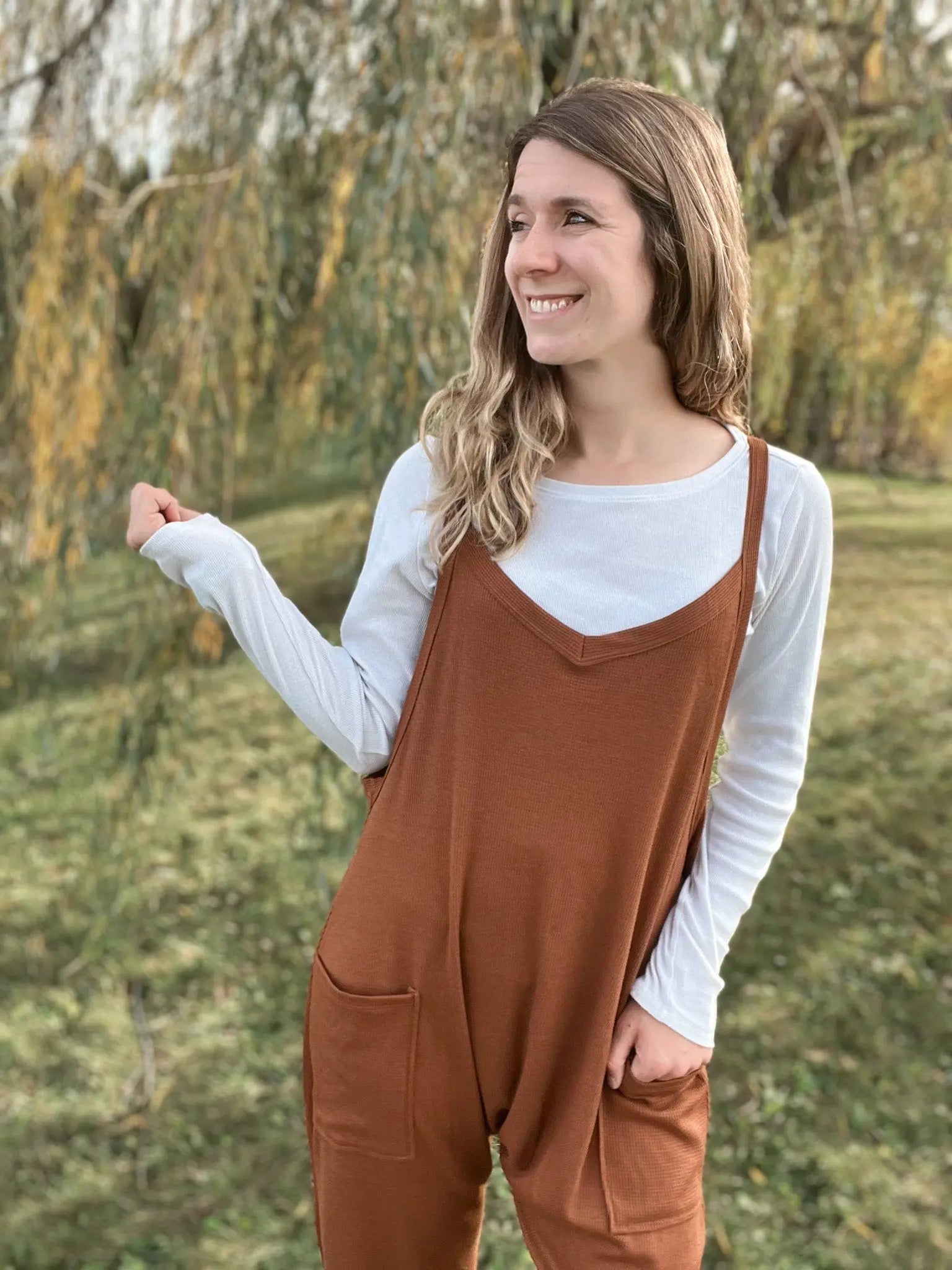 Chocolate Harem Jumpsuit ces femme