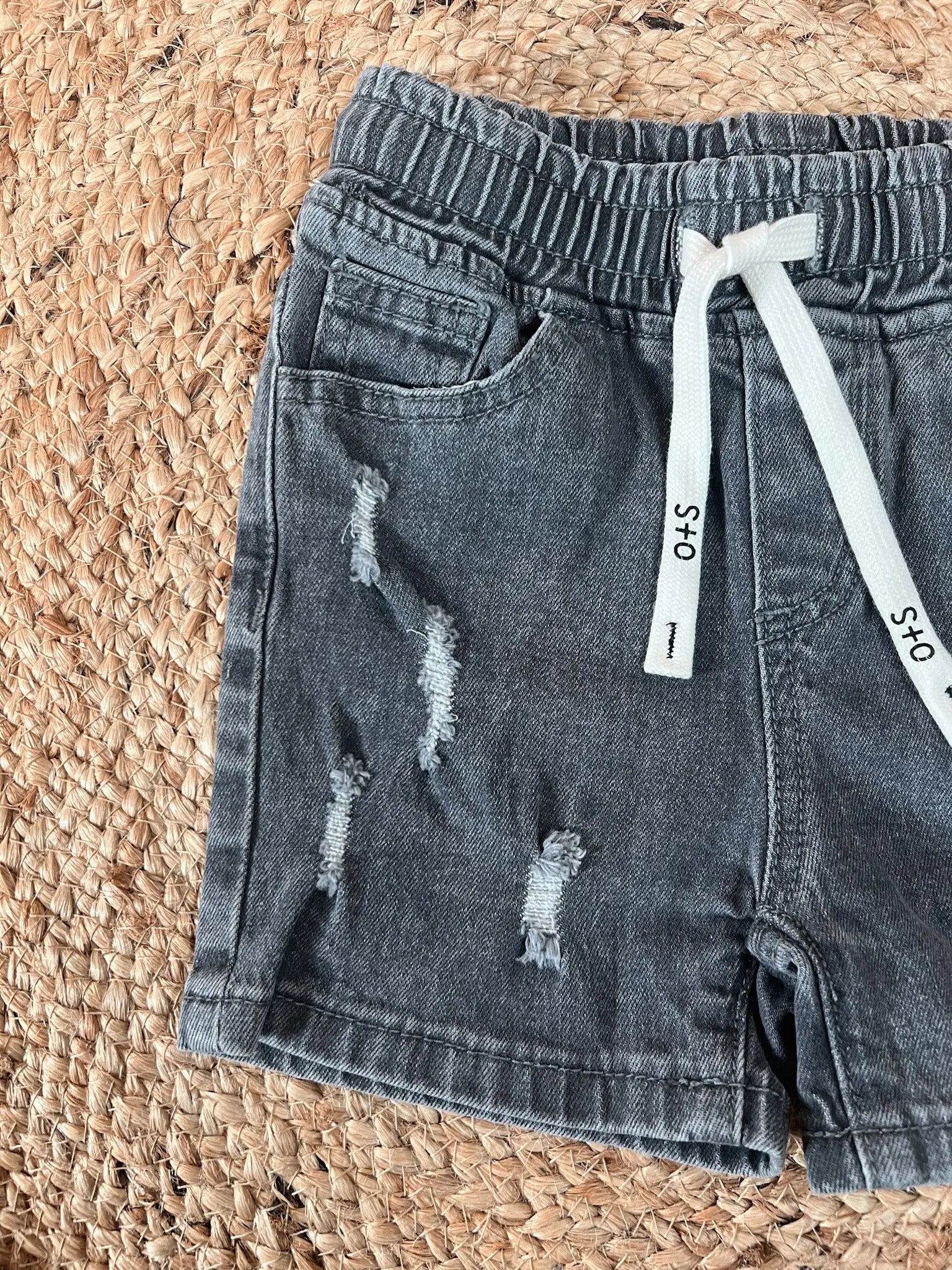 Jay Distressed Shorts Olive and Scout