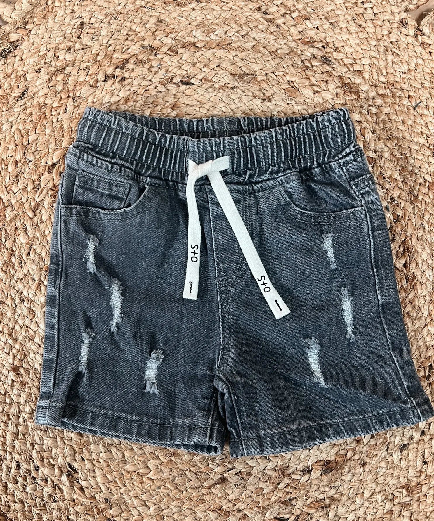 Jay Distressed Shorts Olive and Scout