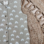 Organic Rainbow Button Romper SIIX Collection