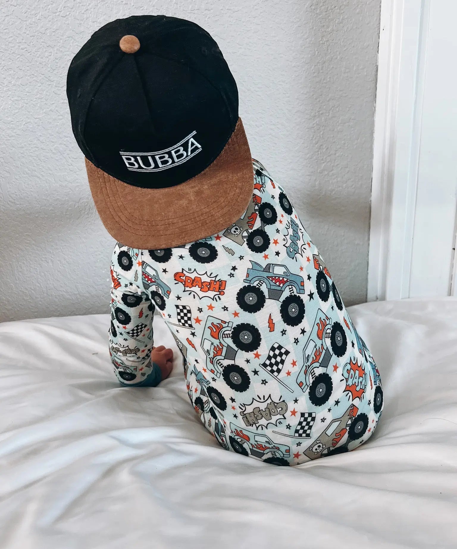 Monster Truck Bamboo Romper Little One Shop