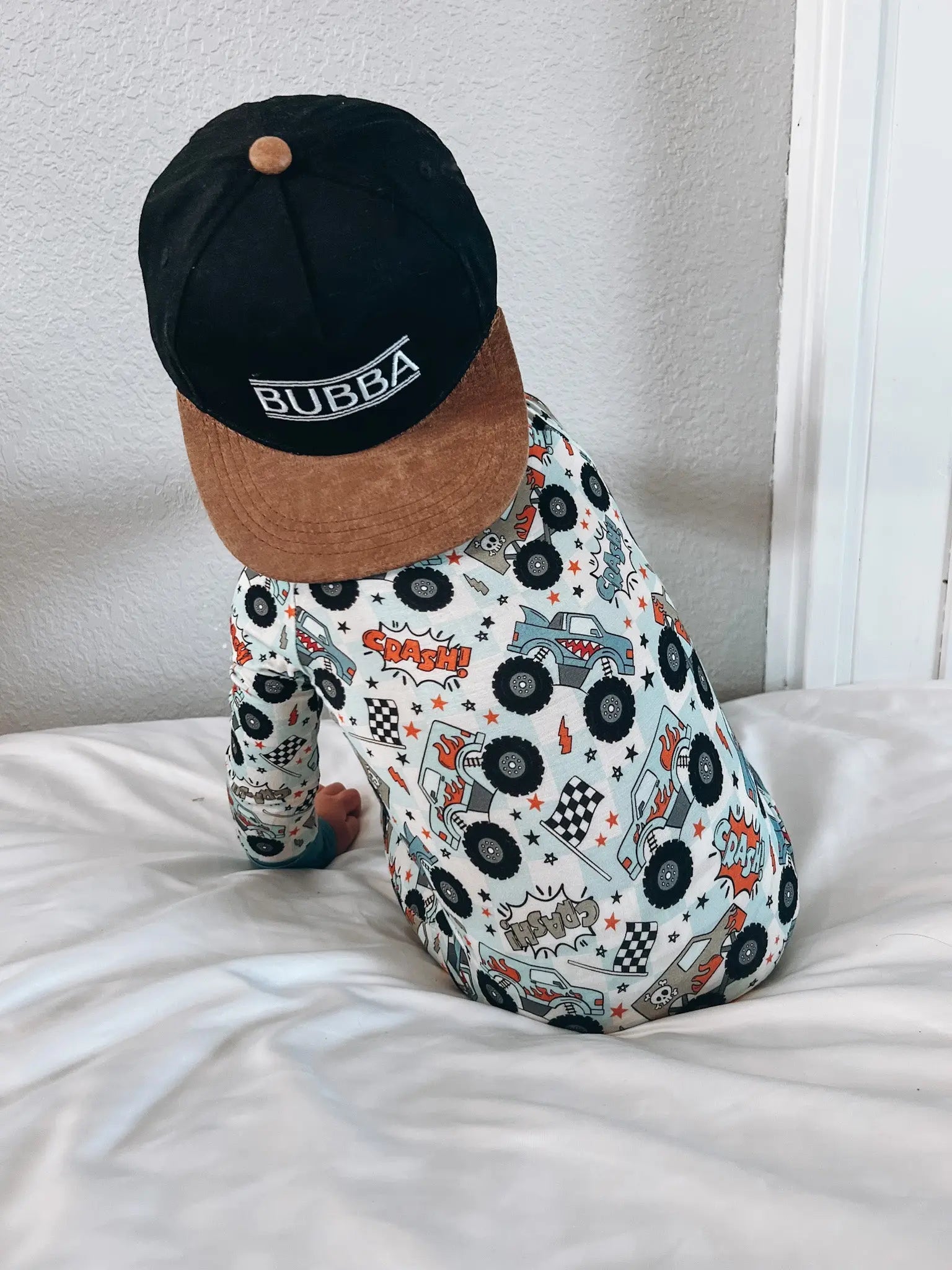 Monster Truck Bamboo Romper Little One Shop