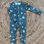 To the Moon Bamboo Romper Raising Brave