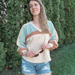 Lace French Terry Top In Loom