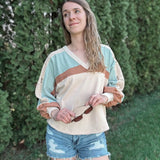 Lace French Terry Top In Loom