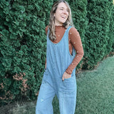 Denim Washed Adjustable Jumpsuit