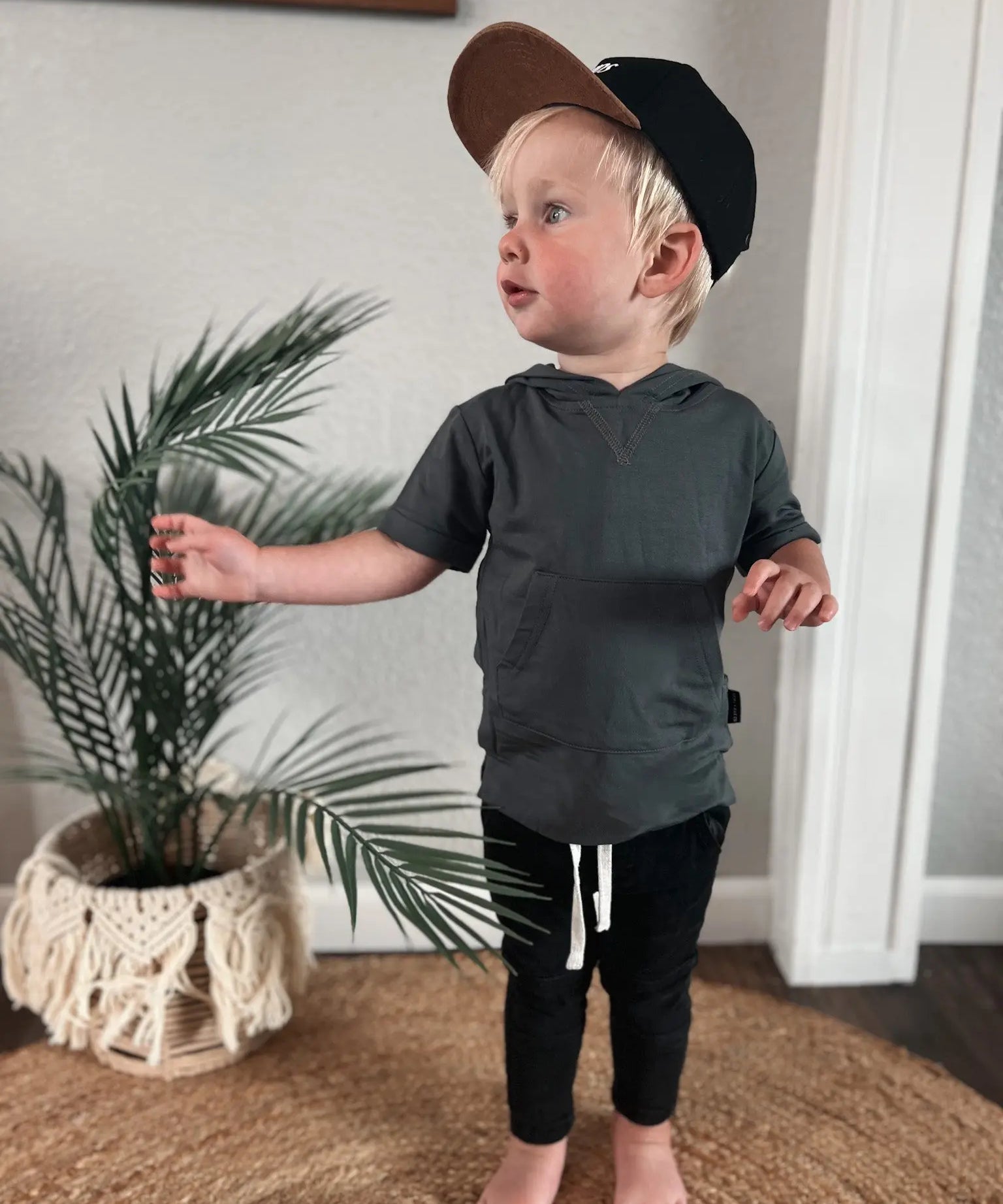 Bamboo Short Sleeve Hoodie Remi + Rae