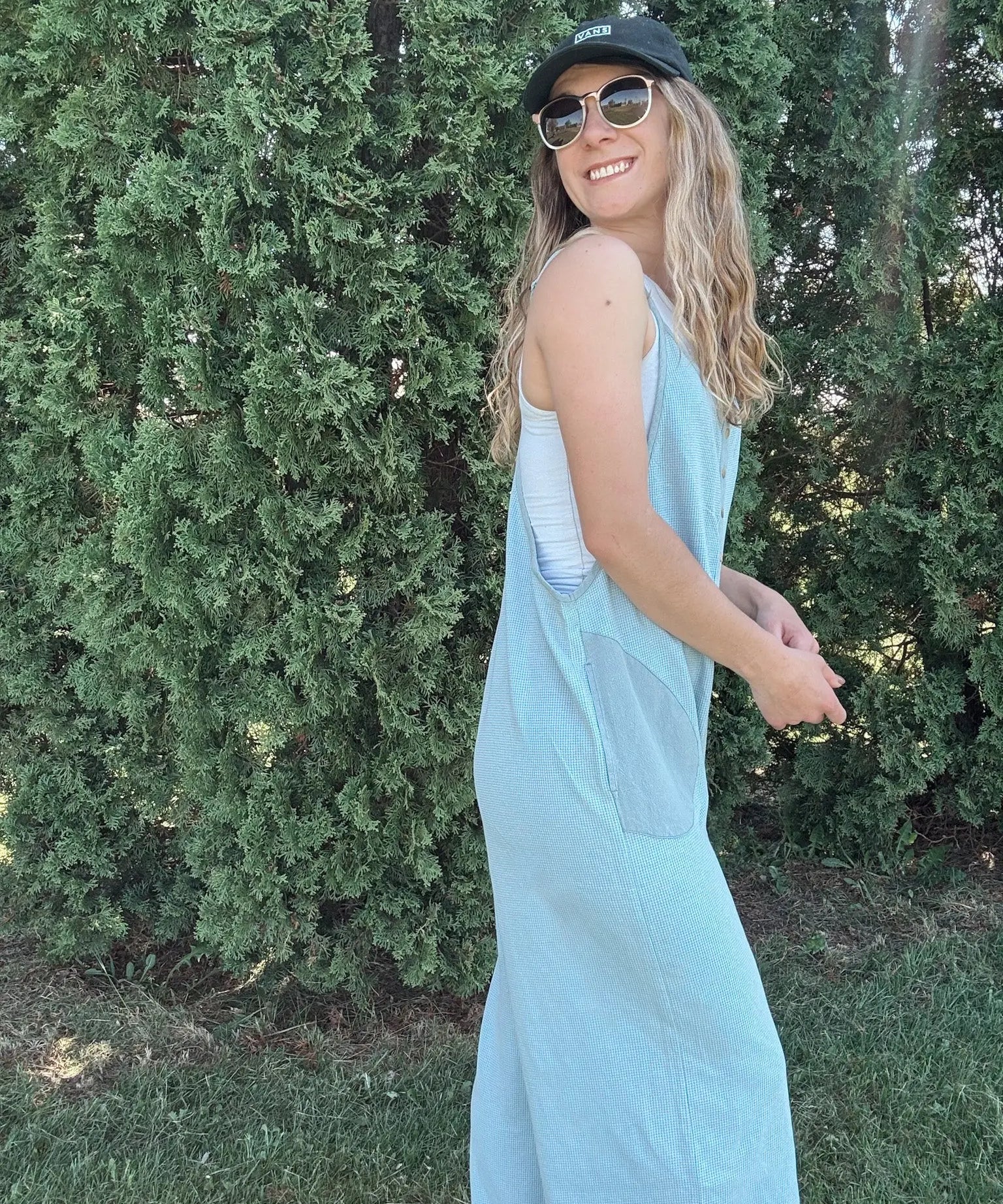 Blue Acid Washed Thermal Jumpsuit Oddi