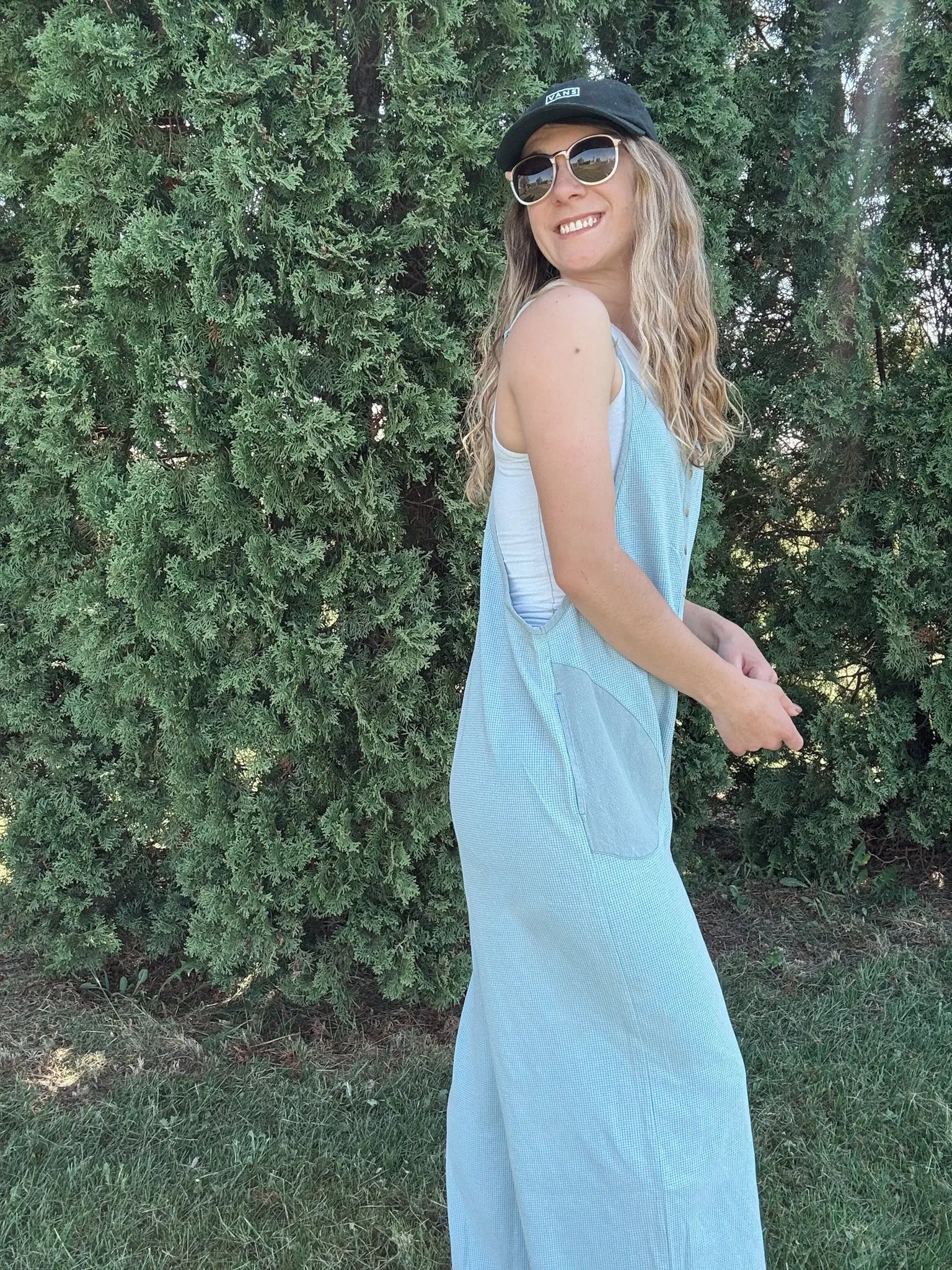 Blue Acid Washed Thermal Jumpsuit Oddi