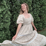 Daisy Smocked Maxi Dress in loom