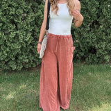 Vintage Mineral Wash Wide Leg Pants mittoshop