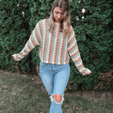 Camel Pine Textured Sweater