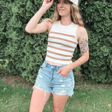 Sahara Stripe Sweater Knit Tank mittoshop