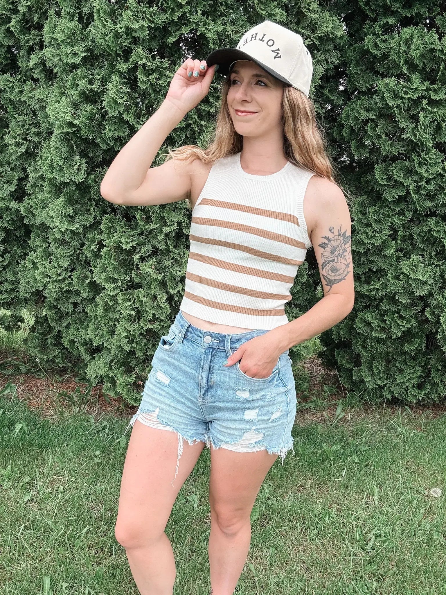 Sahara Stripe Sweater Knit Tank mittoshop