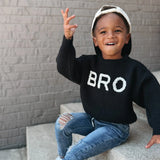 Bro Black Knit Sweater