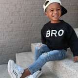 Bro Black Knit Sweater