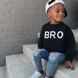Bro Black Knit Sweater