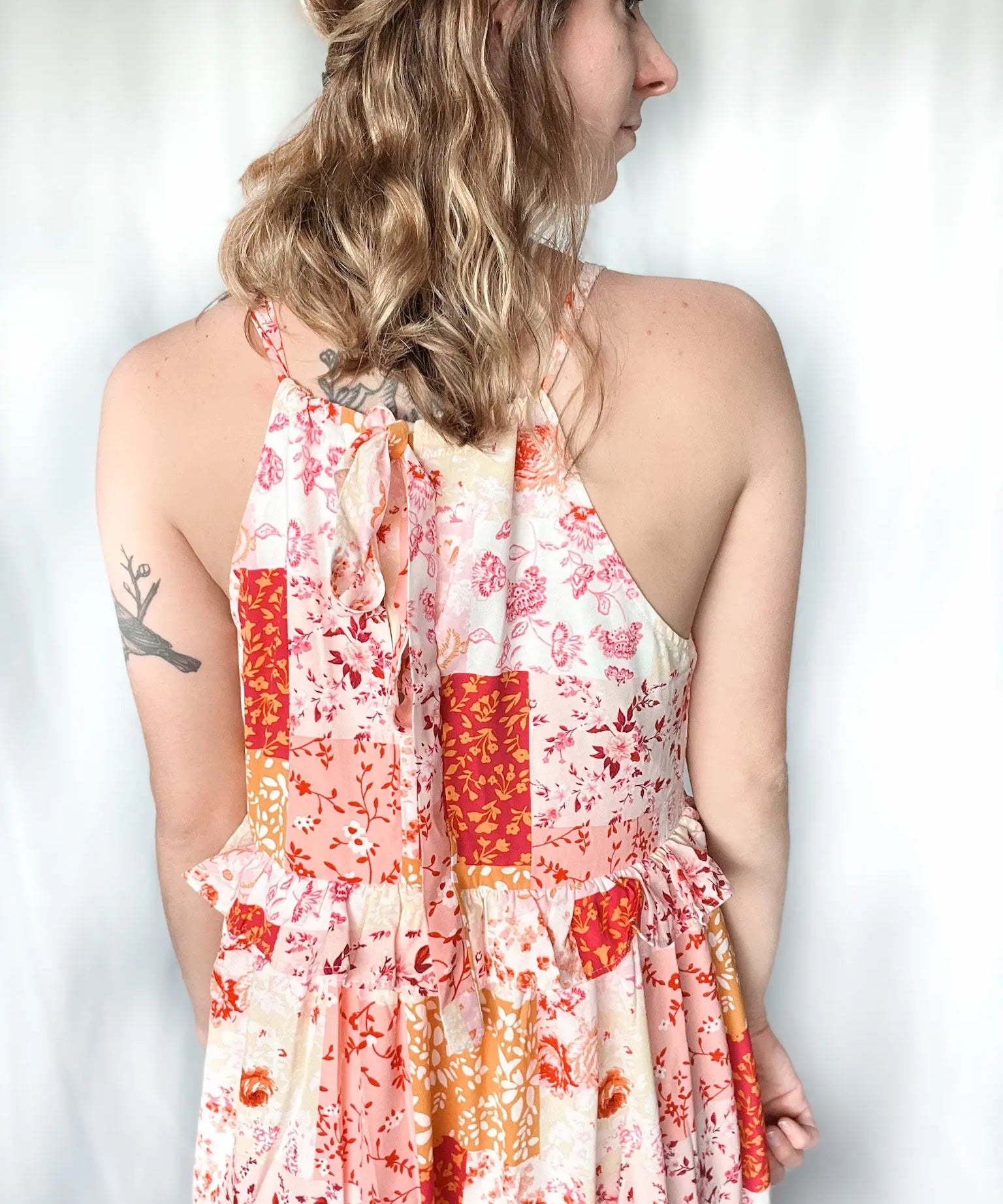 Patchwork Maxi Dress Amaryllis