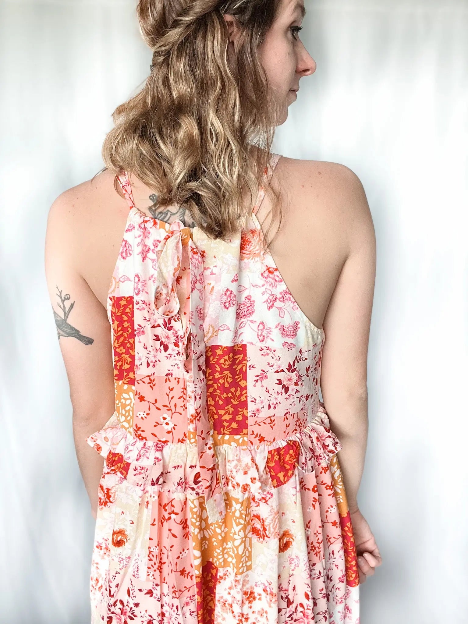 Patchwork Maxi Dress Amaryllis