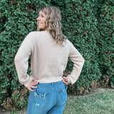 Checkered Plaid Lace Sweater