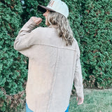Driftwood Button Up Sweatshirt