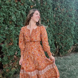Pumpkin Spice Maxi Dress