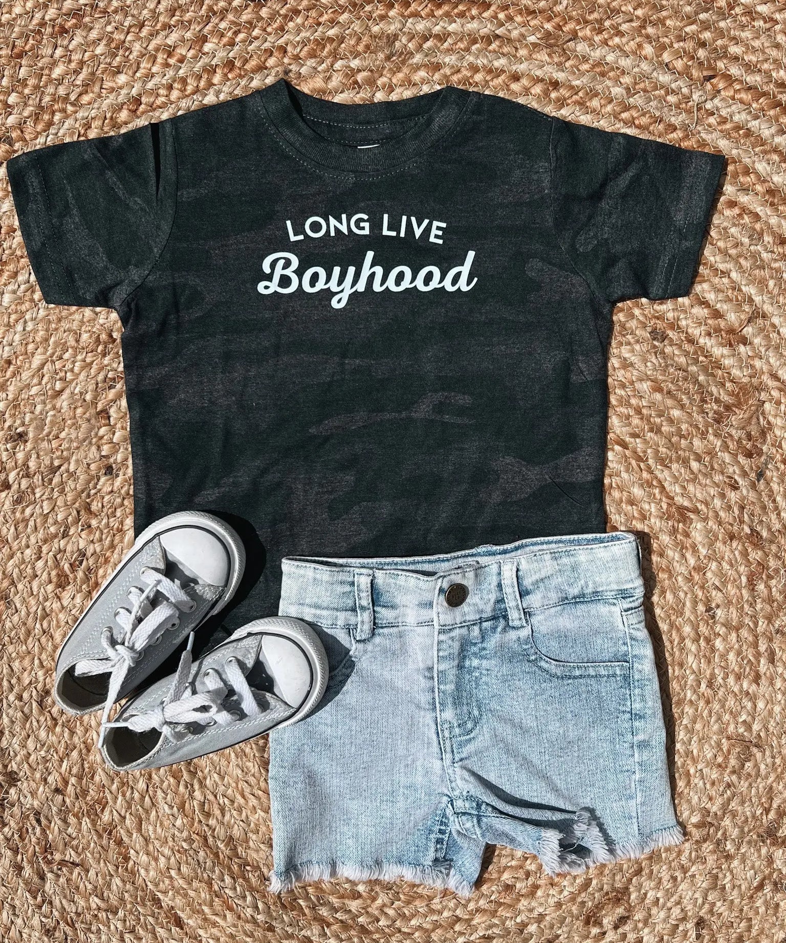 Long Live Boyhood Camo Tee Raising Brave