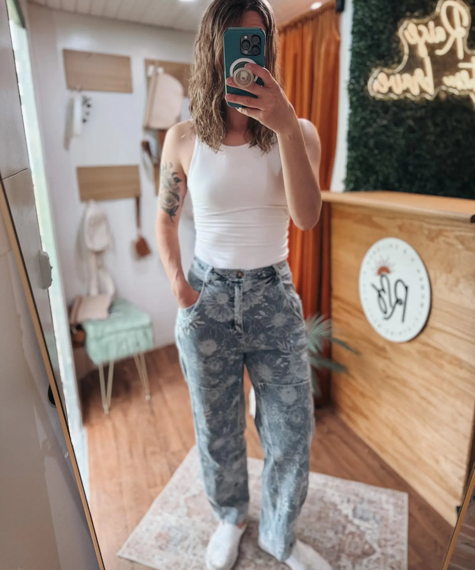 Lucky Floral Barrel Jeans So Me