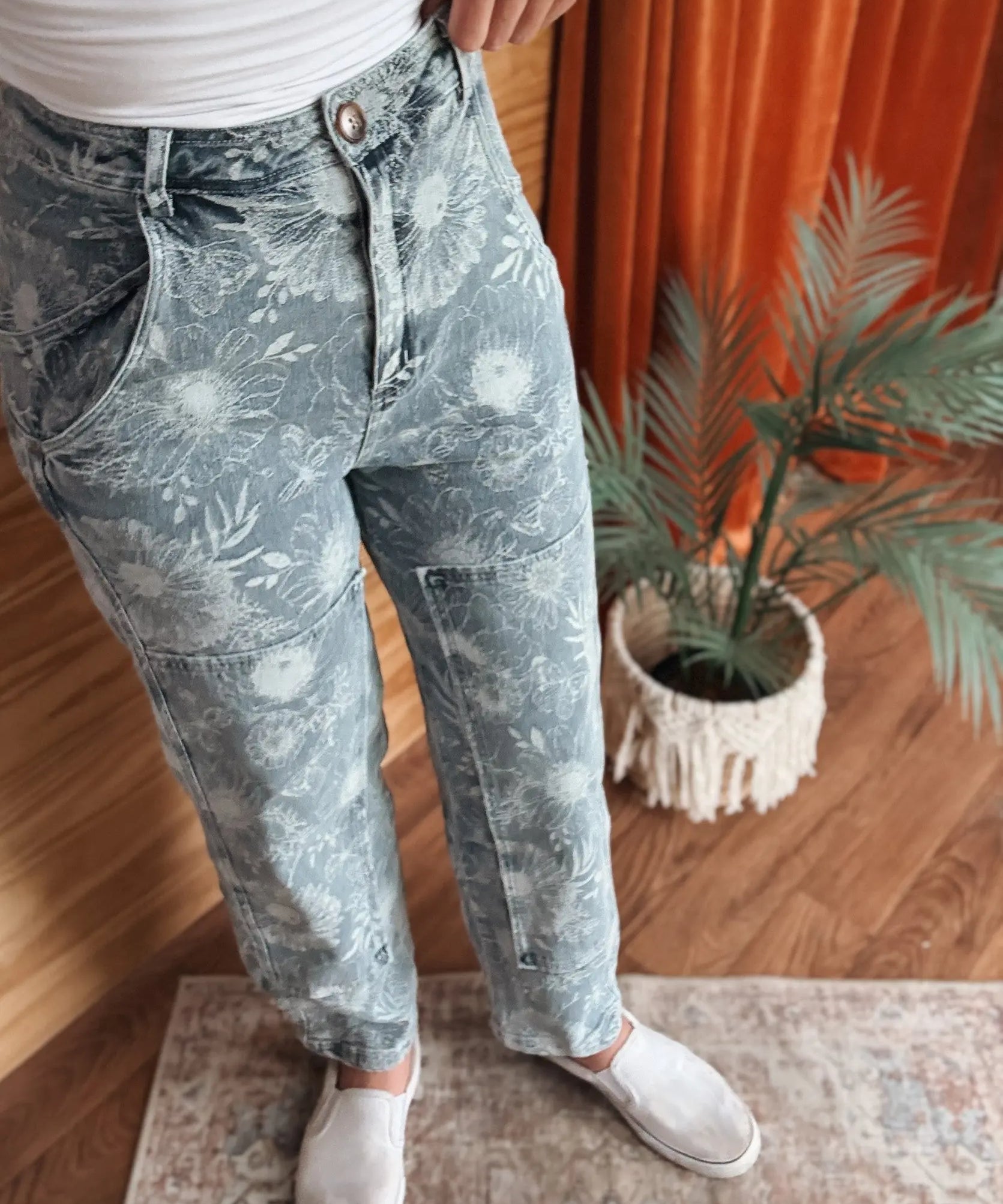 Lucky Floral Barrel Jeans So Me