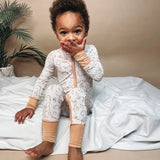 Boho Dinosaur Bamboo Romper Raising Brave