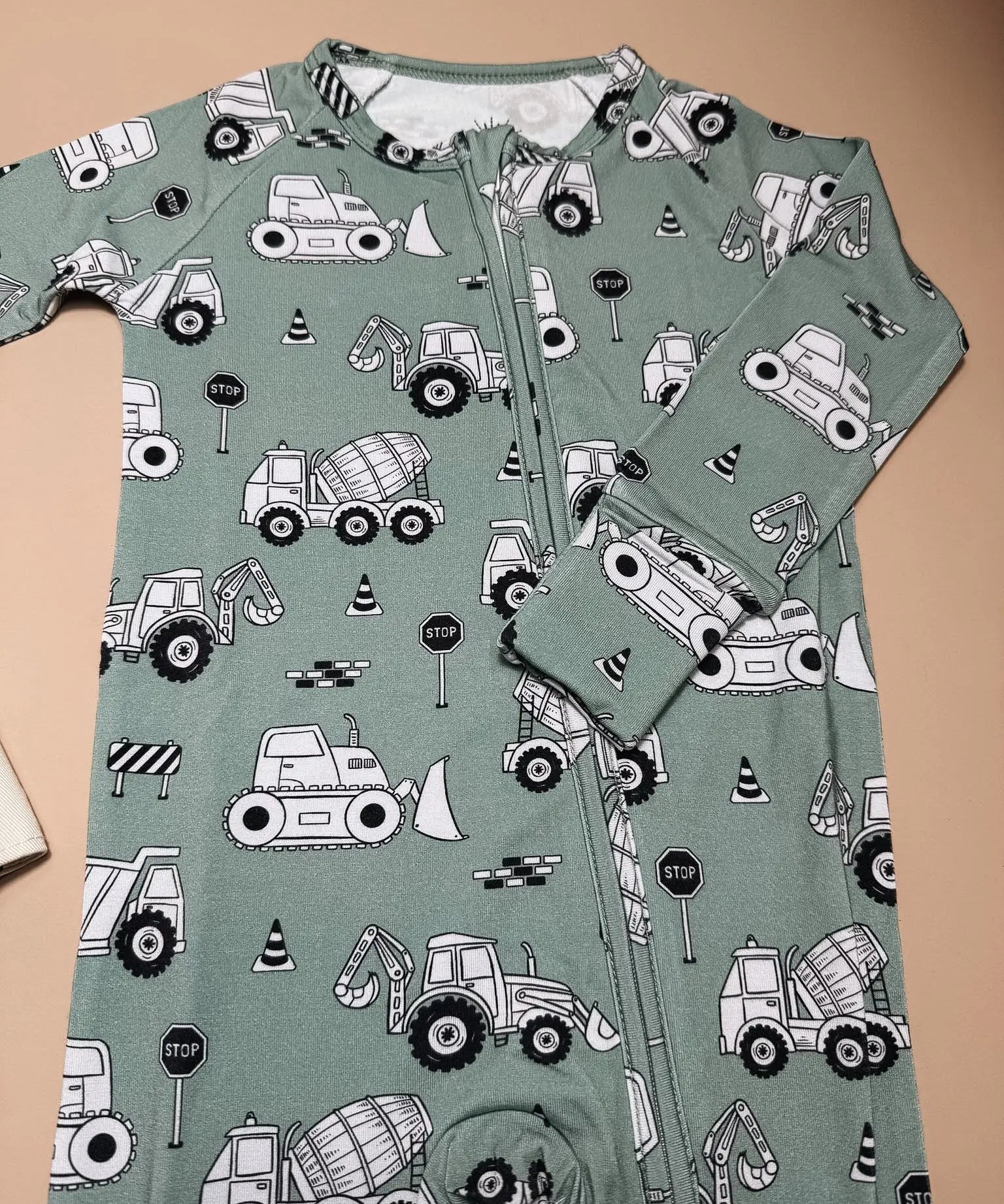 Builder Babe Construction Bamboo Romper Raising Brave