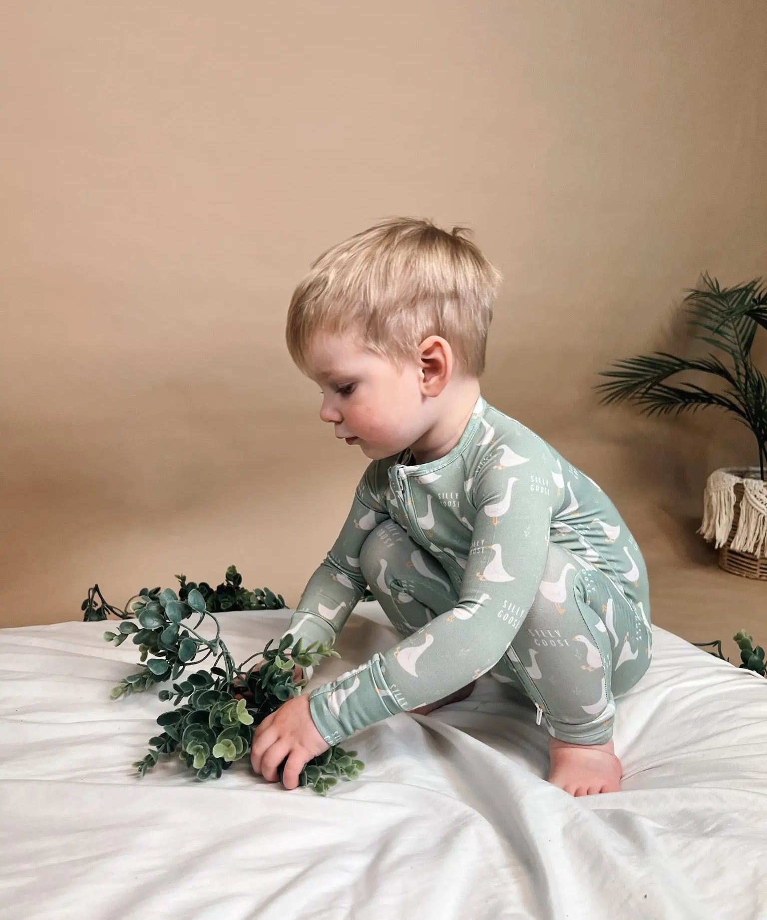 Silly Goose Bamboo Romper Raising Brave