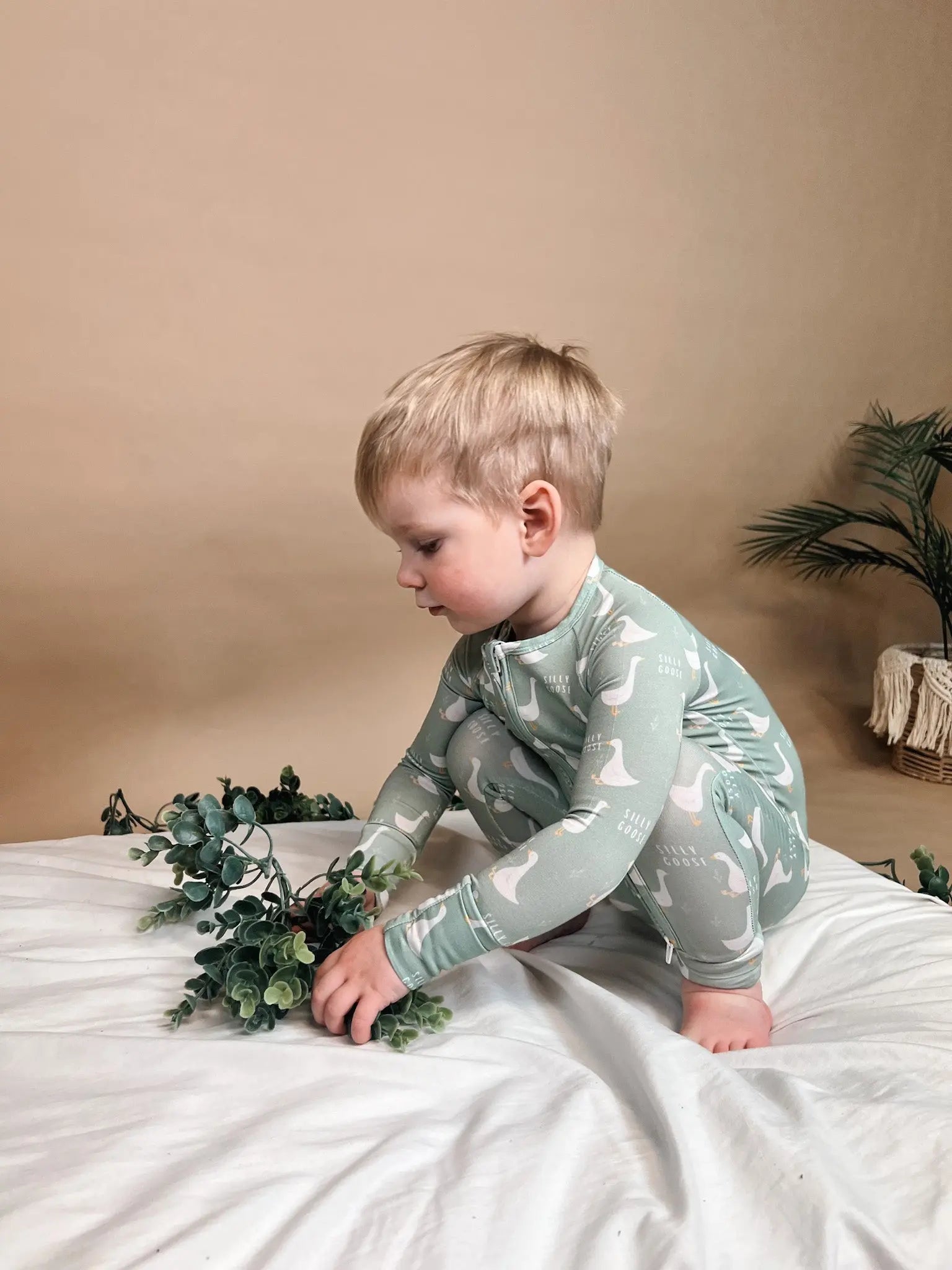 Silly Goose Bamboo Romper Raising Brave