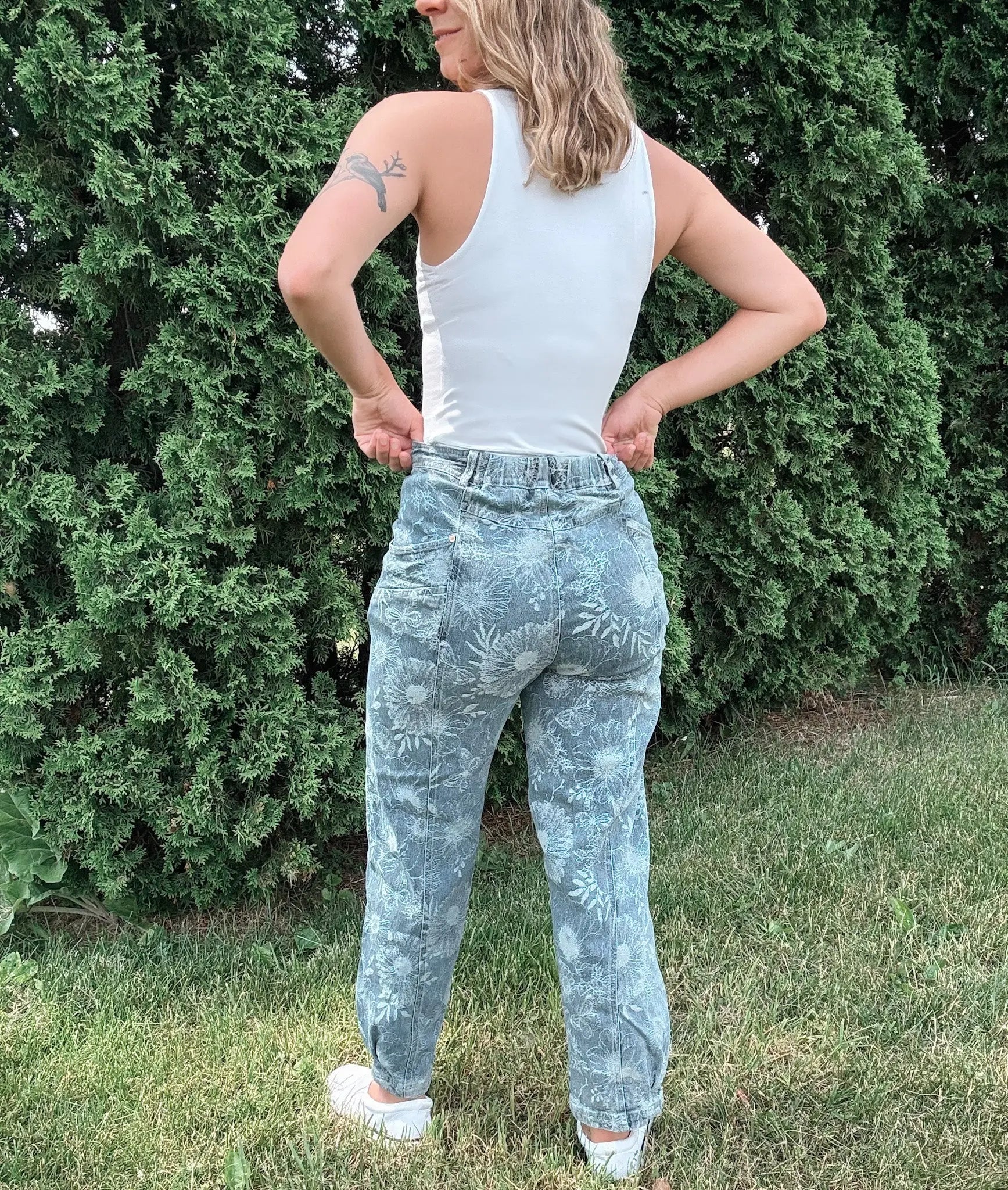 Lucky Floral Barrel Jeans So Me