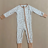 Boho Dinosaur Bamboo Romper Raising Brave