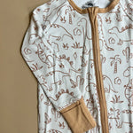 Boho Dinosaur Bamboo Romper Raising Brave