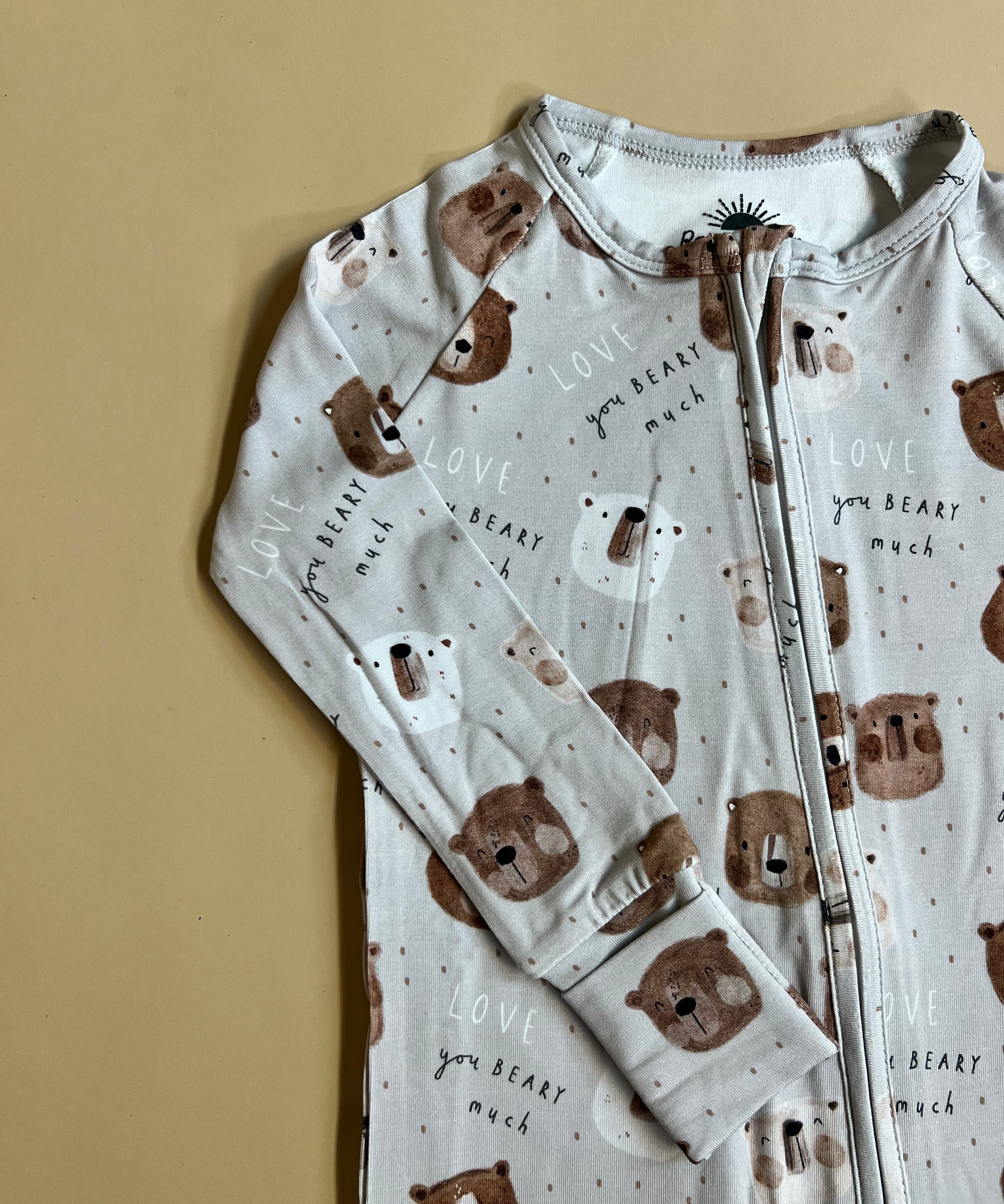Love You Beary Much Bamboo Romper Raising Brave
