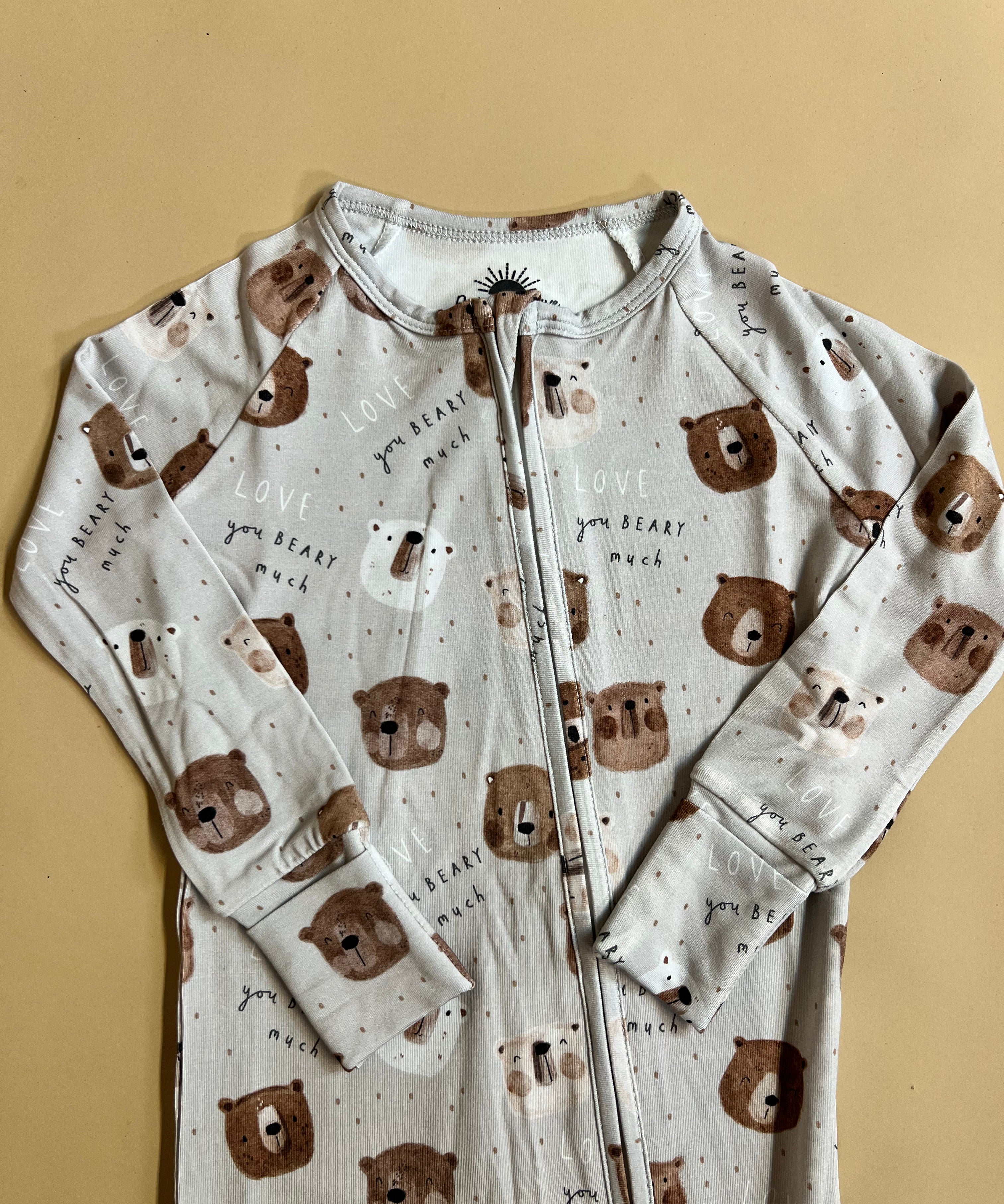 Love You Beary Much Bamboo Romper Raising Brave